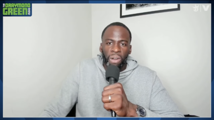 Draymond Green reacts to Joel Embiid injury